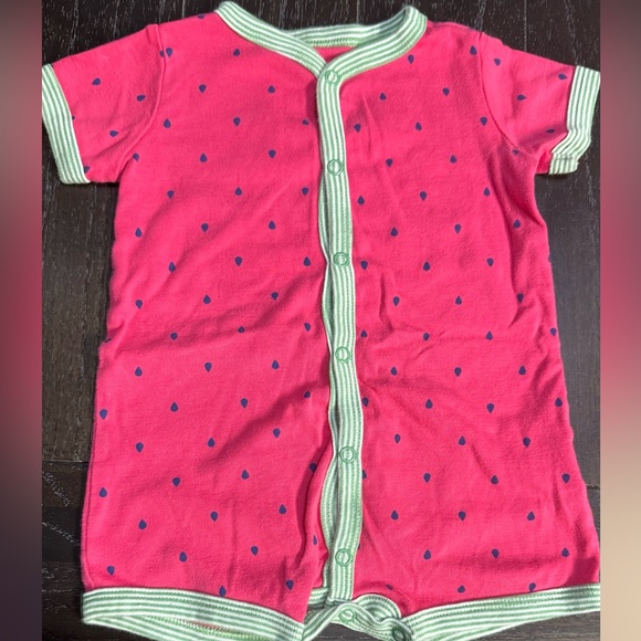 CARTER’S Baby Girl Watermelon Romper - Picture 4 of 7